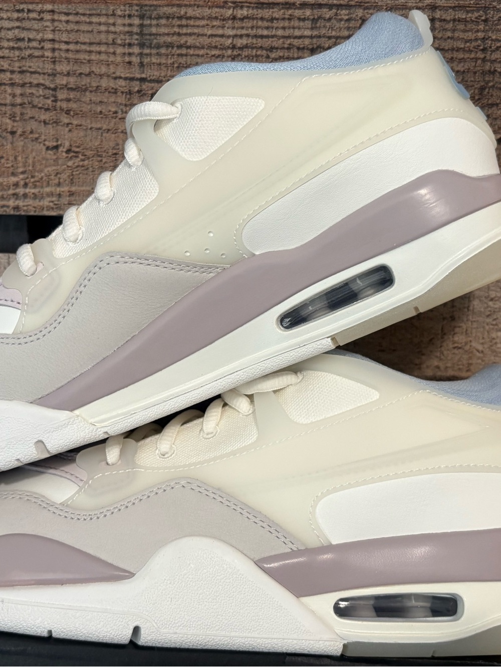 Nike Jordan Flights Cream & Light Lavender Low-Top Sneakers 7youth